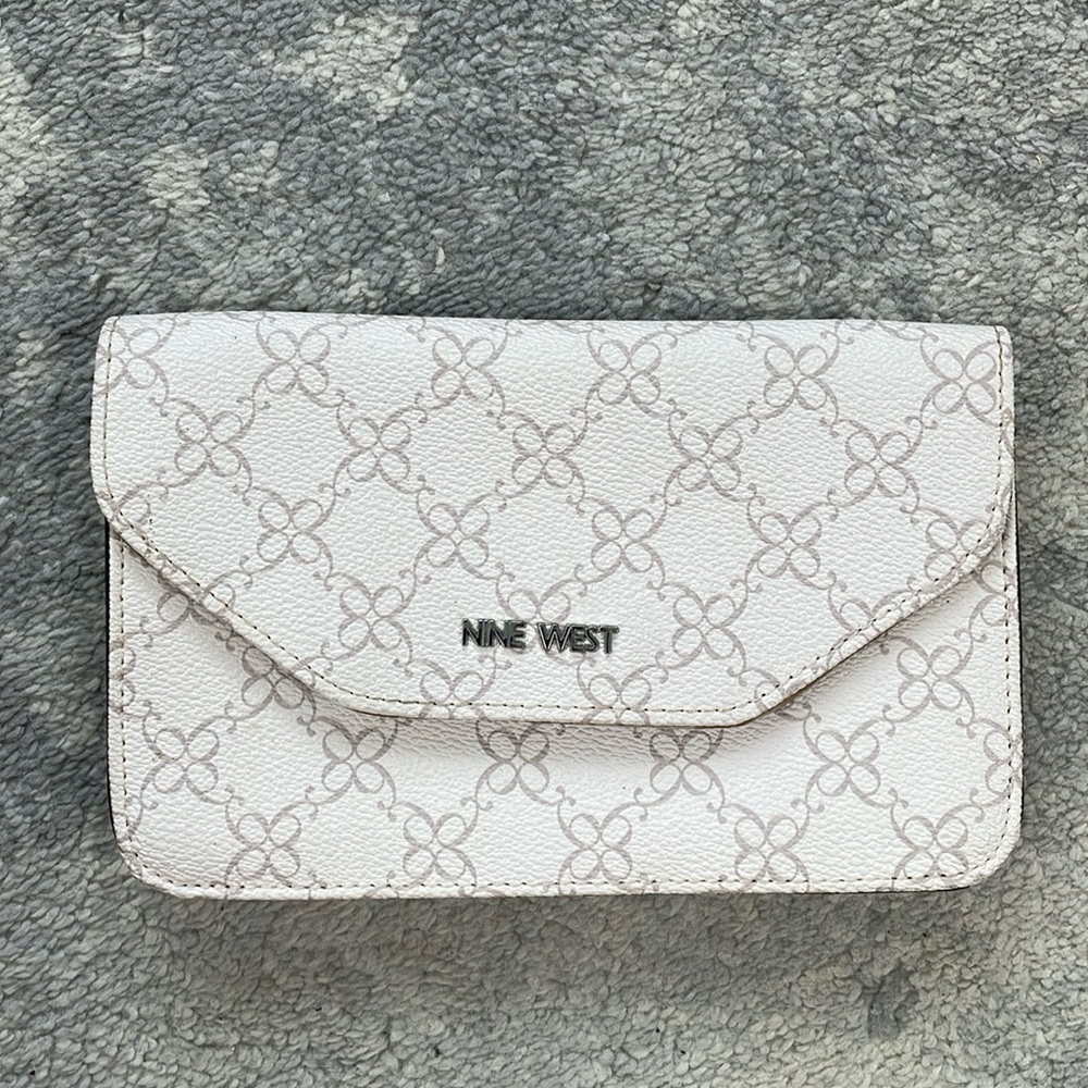 Nine West Geometric Floral Envelope Clutch Pouch